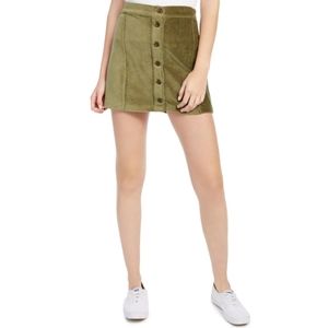 Brand New NWT REWASH Corduroy Button Mini Skirt